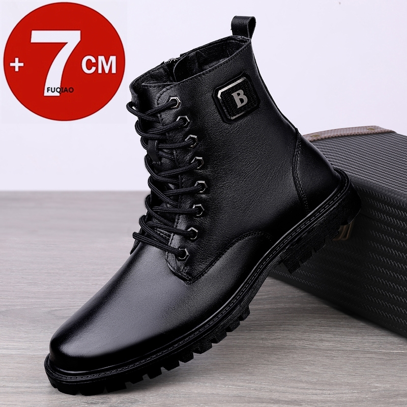 Men'S Shoes Qn - Sepatu Boots Kulit Asli Pria dengan