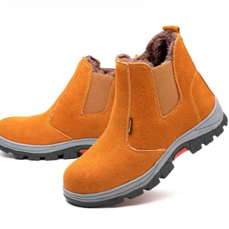 Men Shoes Online - Sepatu Keselamatan Kerja Pria Musim Dingin,