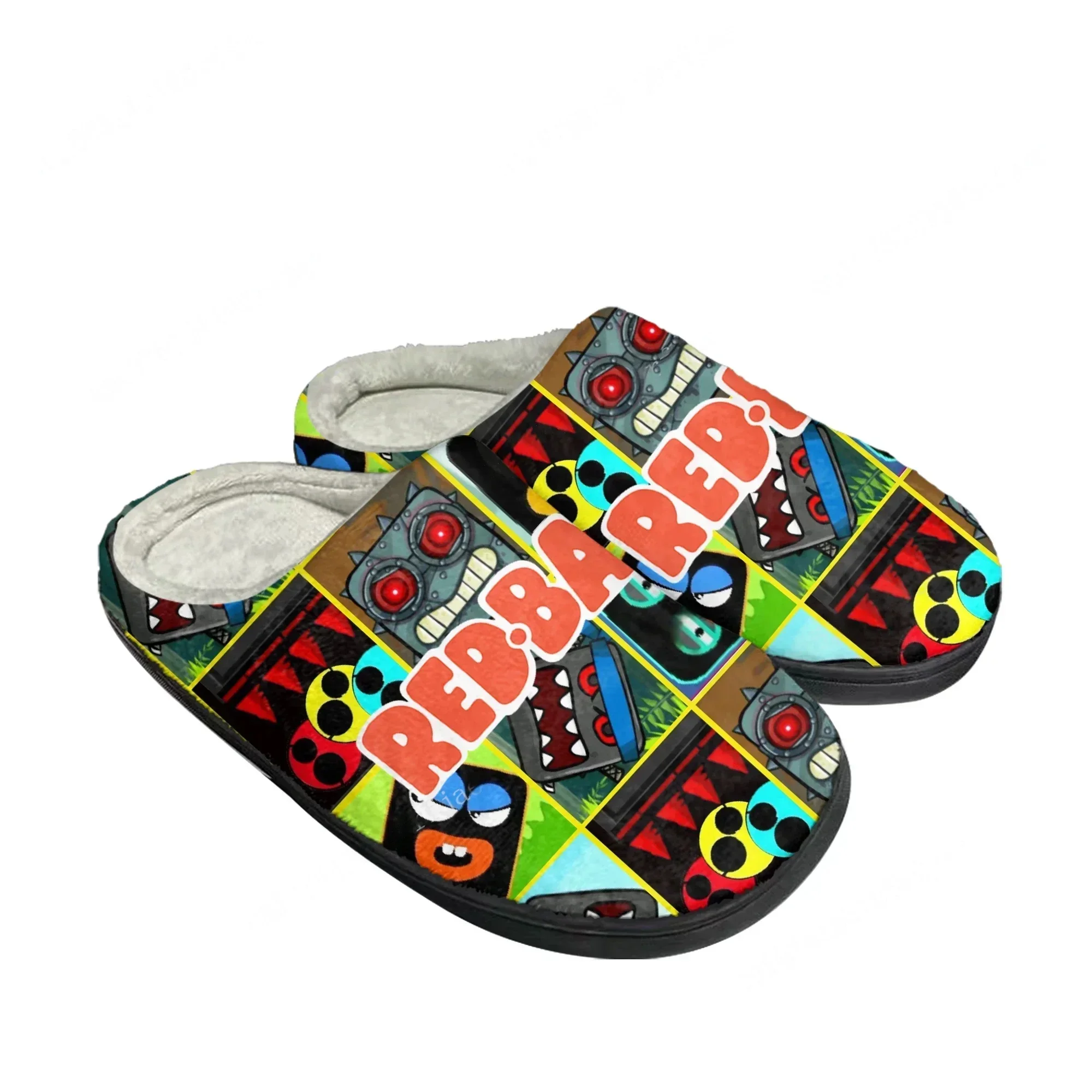 Men Shoes Red - Red Ball Home Cotton Slippers Kartun