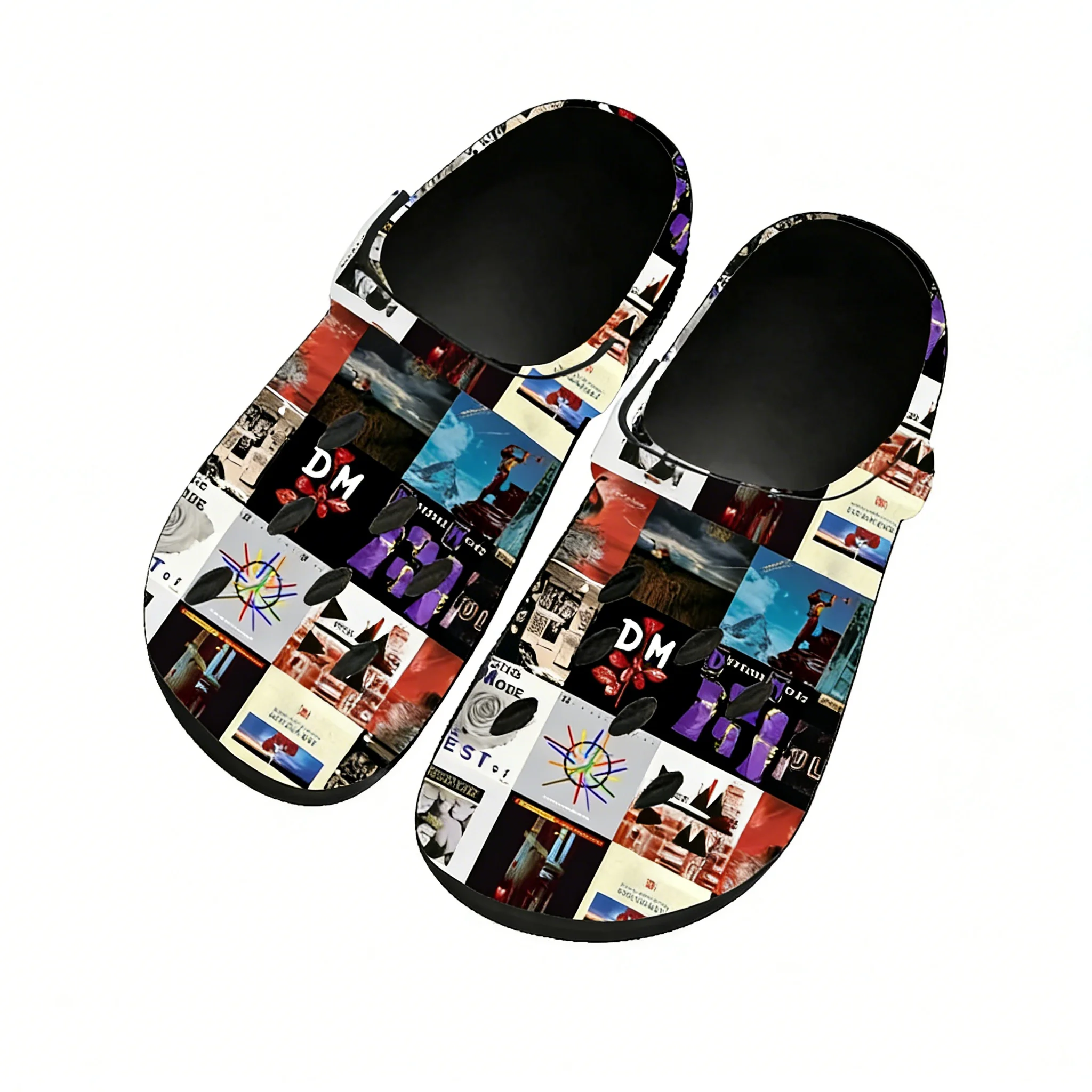 Men Shoes Black - Sandal Depeche Mode Sepatu Air Pria