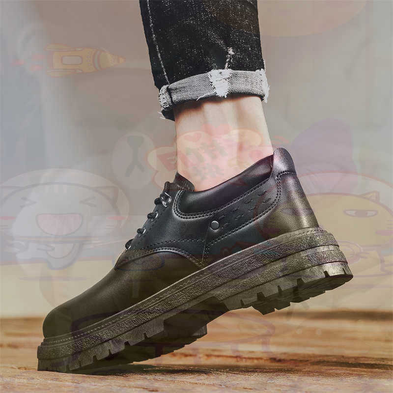 Men Shoes White Colour - Sepatu Pria Tenis Pelatih Fashion Kulit