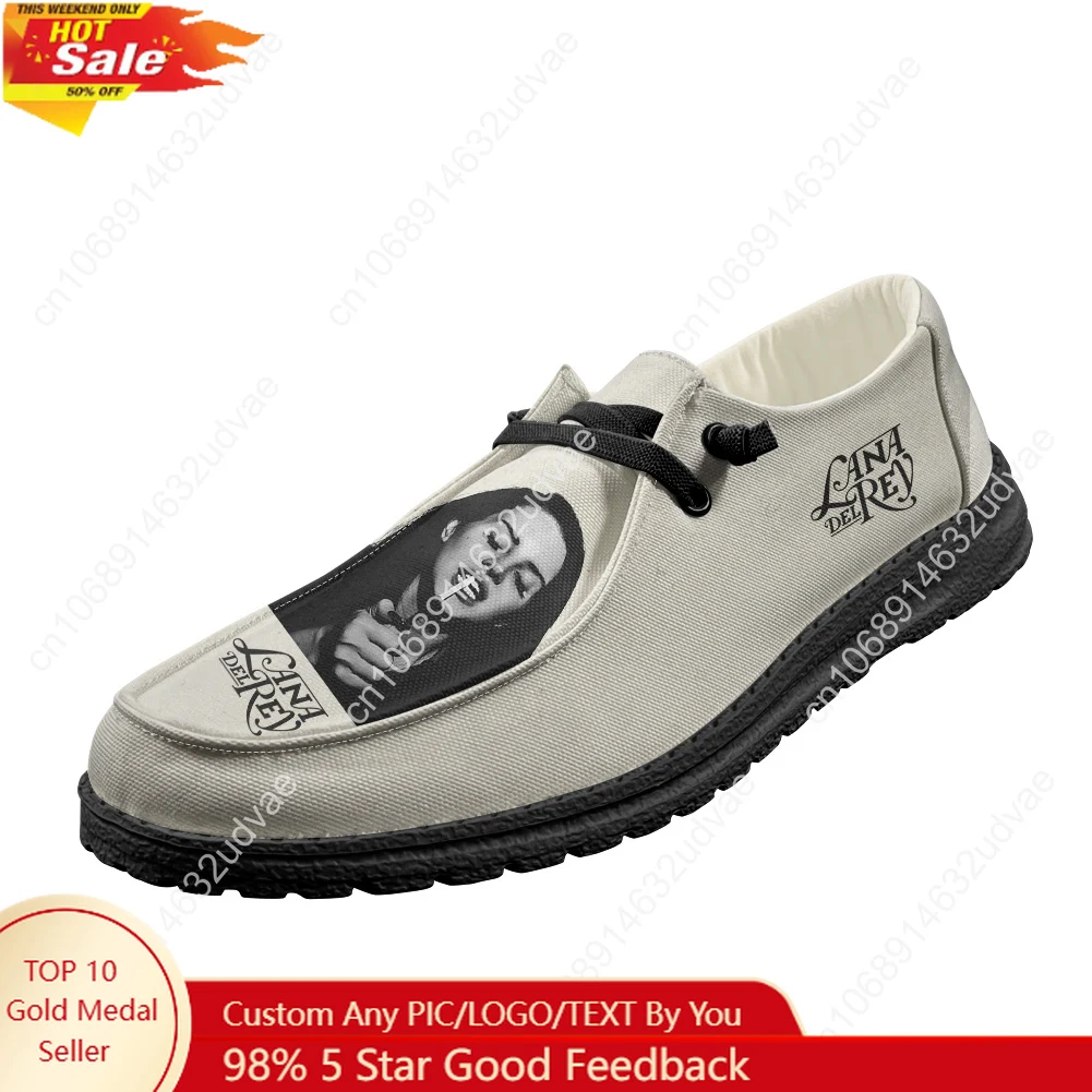 Men'S Shoes No Laces - Lana Del Rey Singer Loafers Sepatu