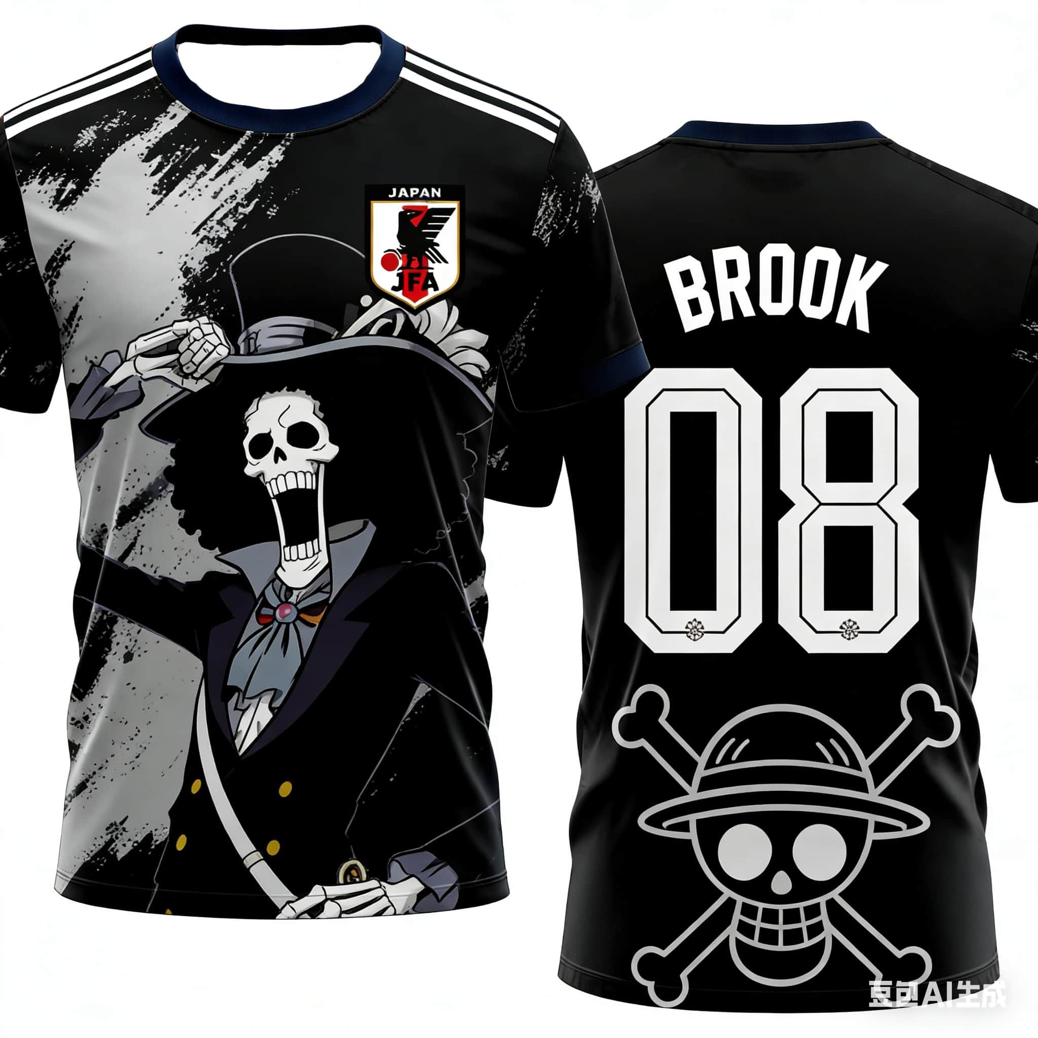 Men Shoes Japan - Jersey Sepak Bola Luffy One Piece