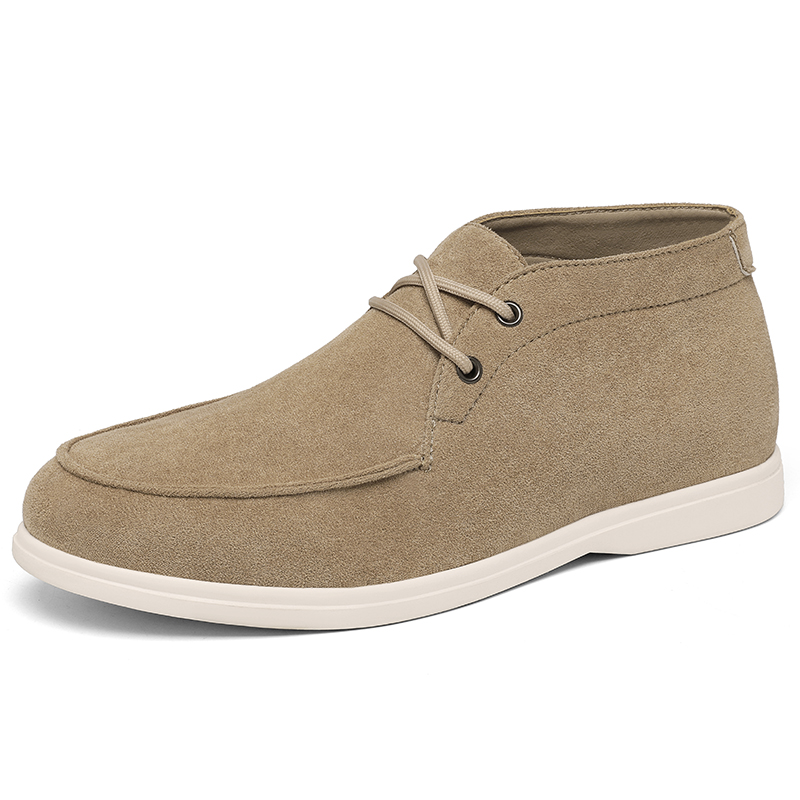 Men'S Shoes No Laces - Sepatu Chukka Kulit Suede Gaya Klasik