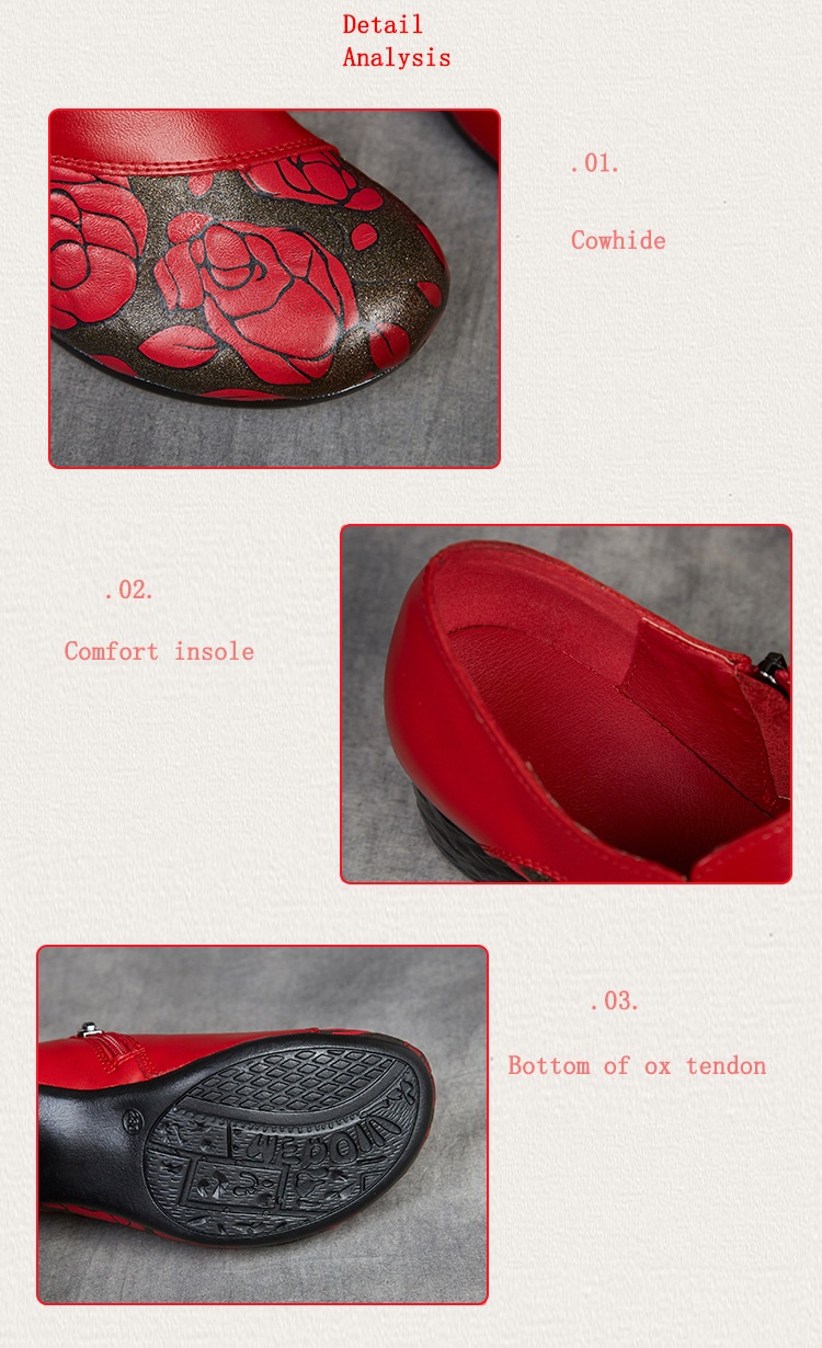 Sepatu Wanita Kulit Asli Etnis - Men Shoes Red ulasan dan harga