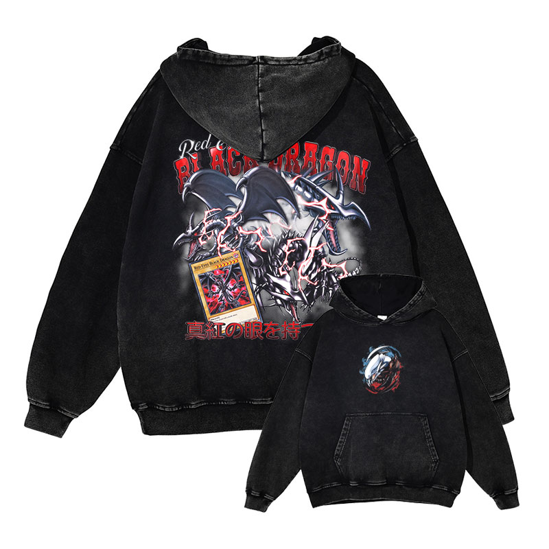 Hoodie Yu Gi Oh Motif Naga Mat - Men'S Shoes Xl ulasan dan harga
