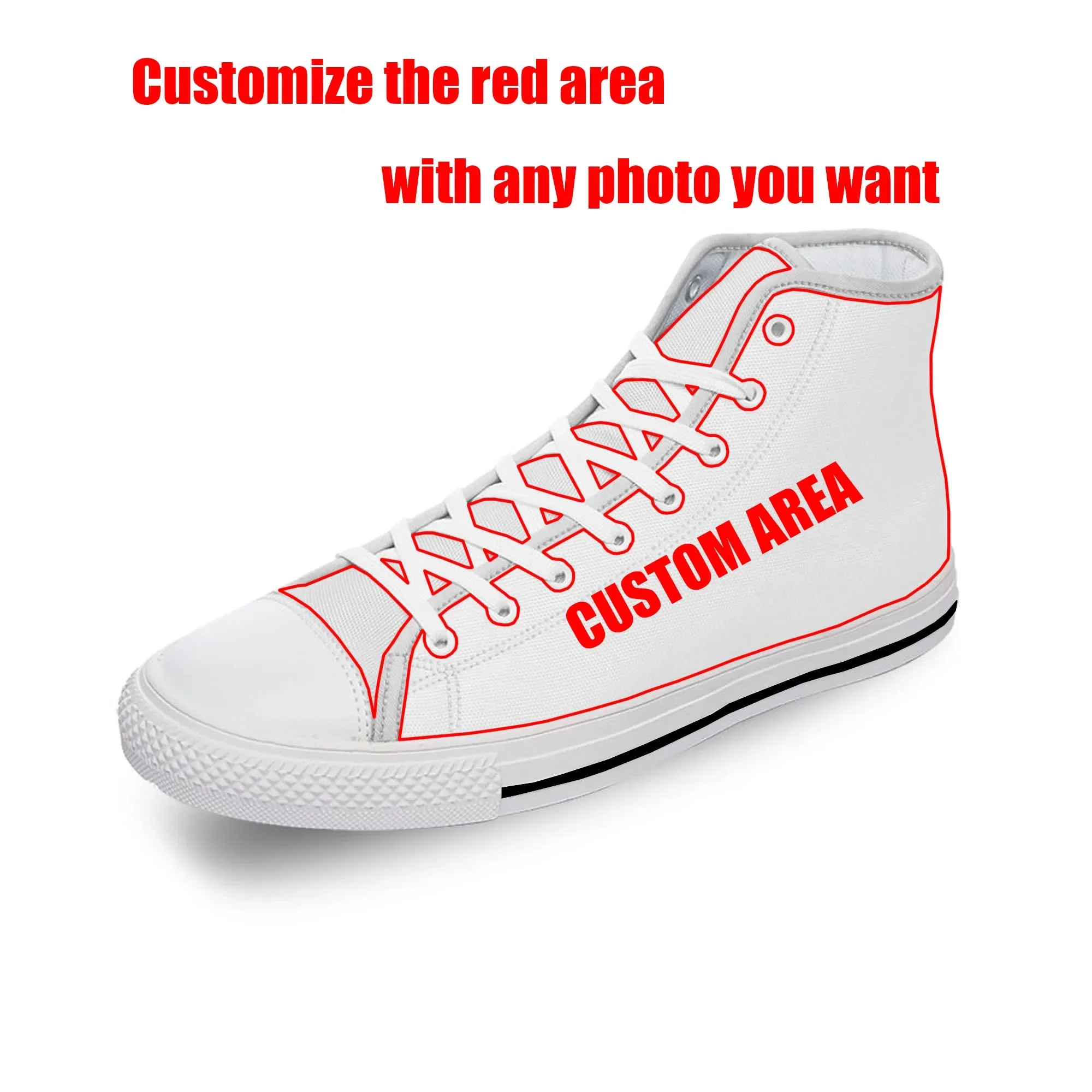 Sepatu Kets High Top Bola Mera - Men Shoes Red ulasan dan harga