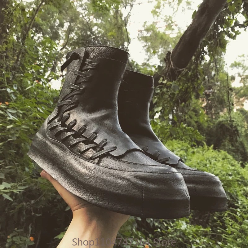 Sepatu Boots Kulit Asli Desain - Men'S Shoes Qn ulasan dan harga