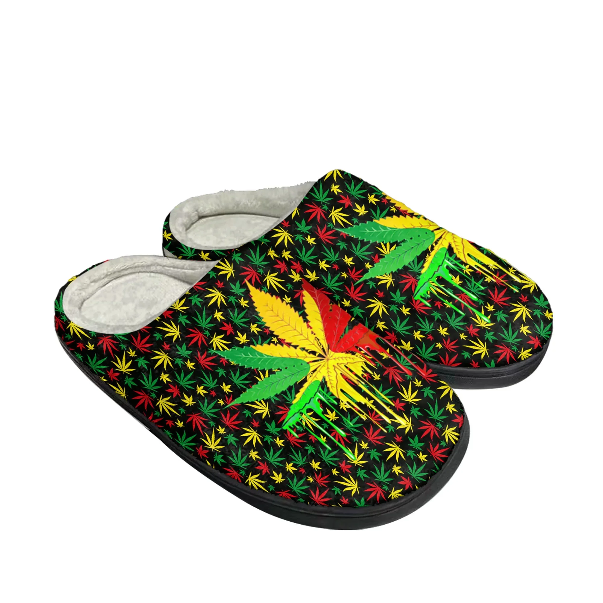 Leaf Weed Rasta Marijuana Mera - Men Shoes Red ulasan dan harga