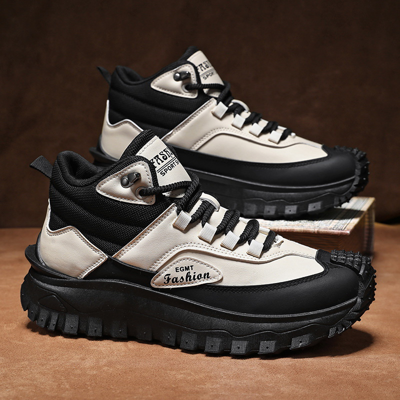 Sepatu Hiking Pria Hitam Putih - Men Shoes White Colour ulasan dan harga