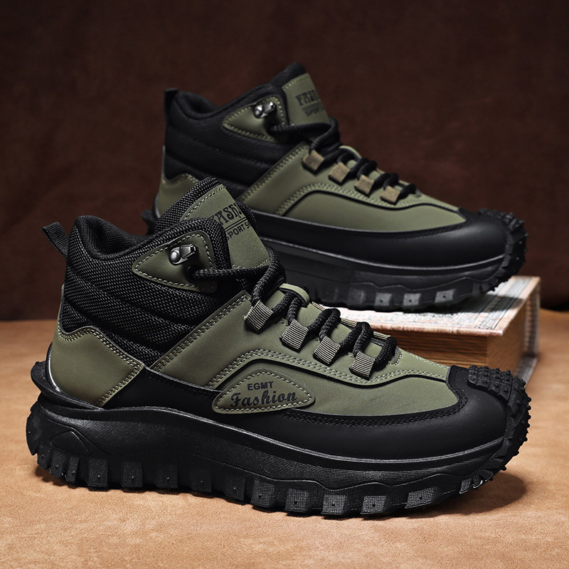 Sepatu Hiking Pria Hitam Putih - Men Shoes White Colour ulasan dan harga