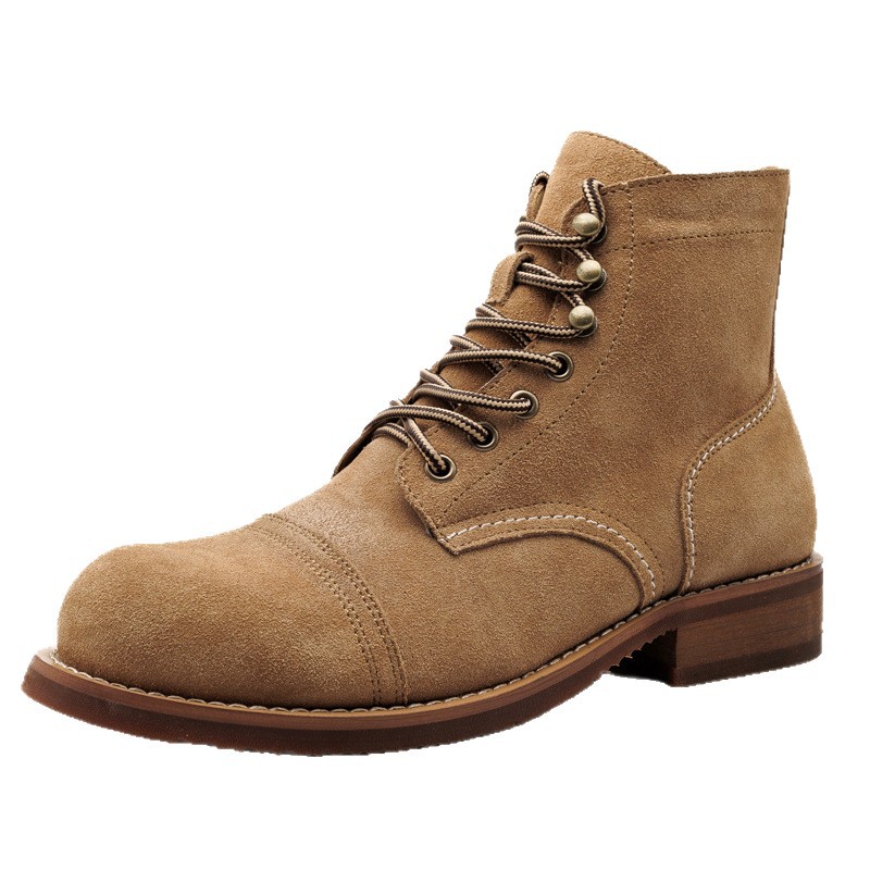 Sepatu Boots Motor Pria Kulit  - Men Shoes Red ulasan dan harga