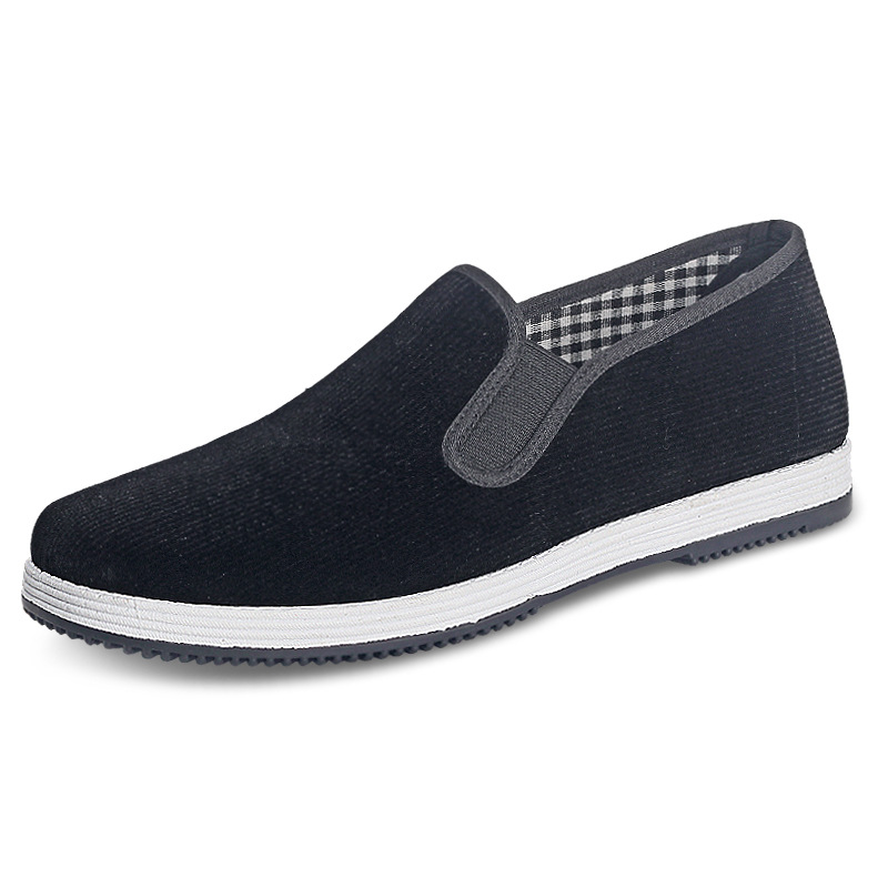 Sepatu kain hitam slip-on pria - Men Shoes Black ulasan dan harga