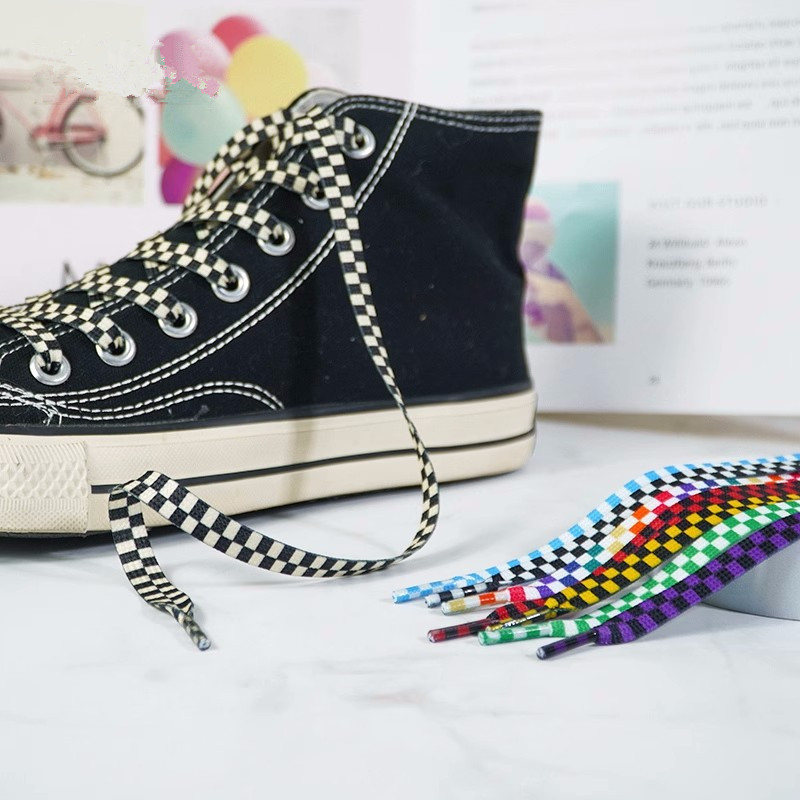 Tali Sepatu Kotak-kotak Jahita - Men Shoes White Colour ulasan dan harga