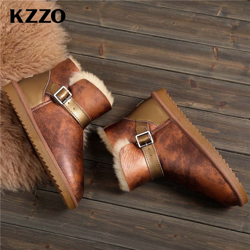 KZZO 2025 Sepatu Bot Salju Mus - Men Shoes Online ulasan dan harga