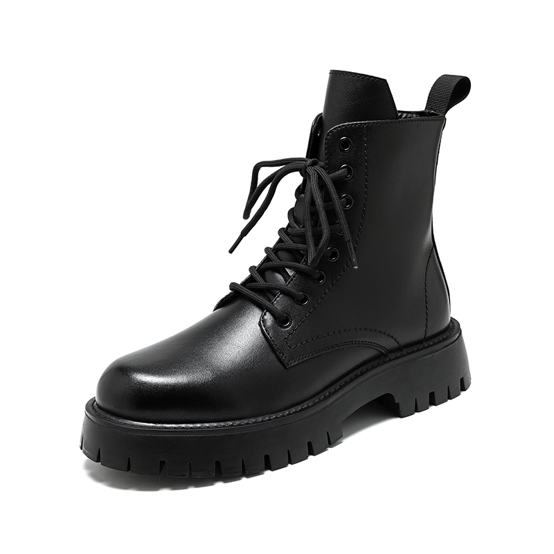 Sepatu Bot Kulit Asli Pria Mew - Men Shoes White Colour ulasan dan harga