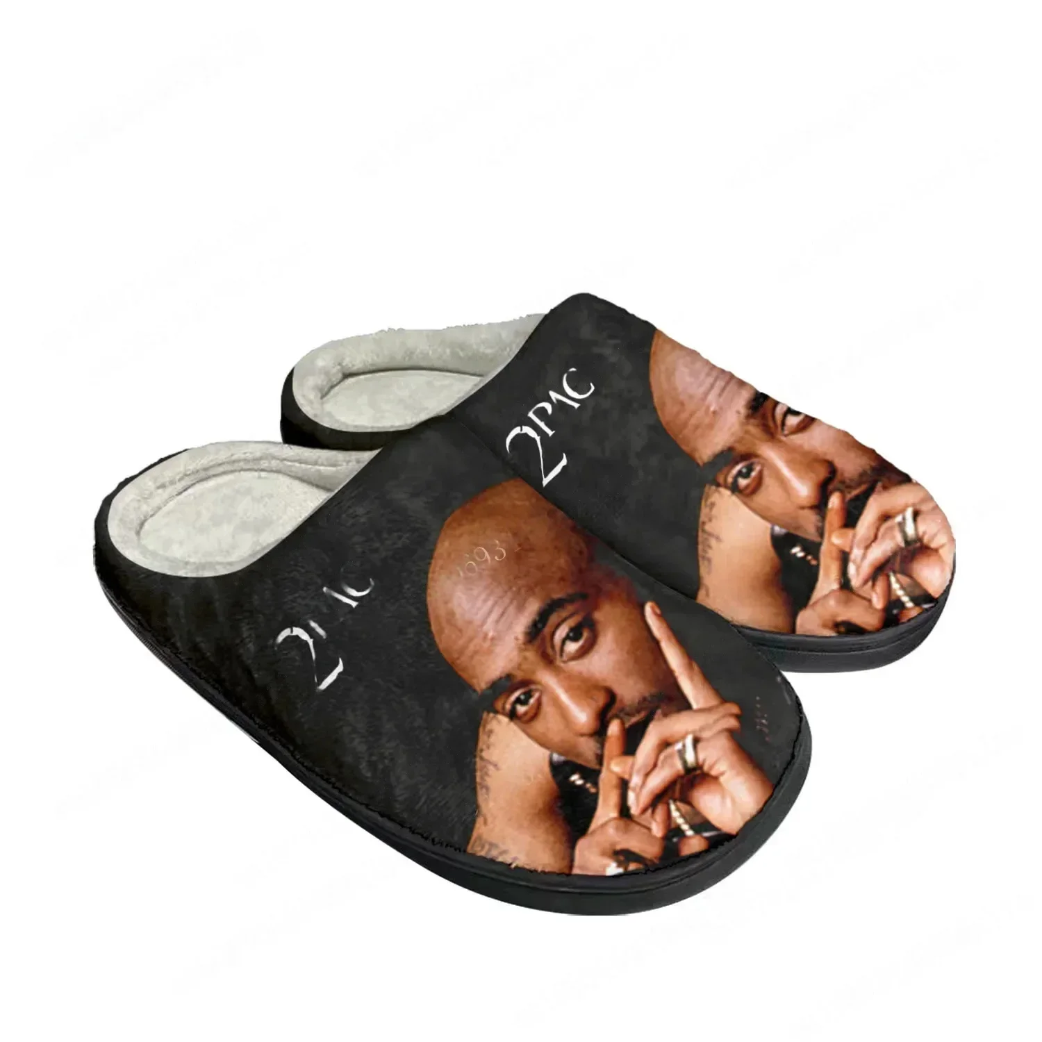 2Pac Hip Hop Rapper Tupac Pop  - Men Shoes Black ulasan dan harga