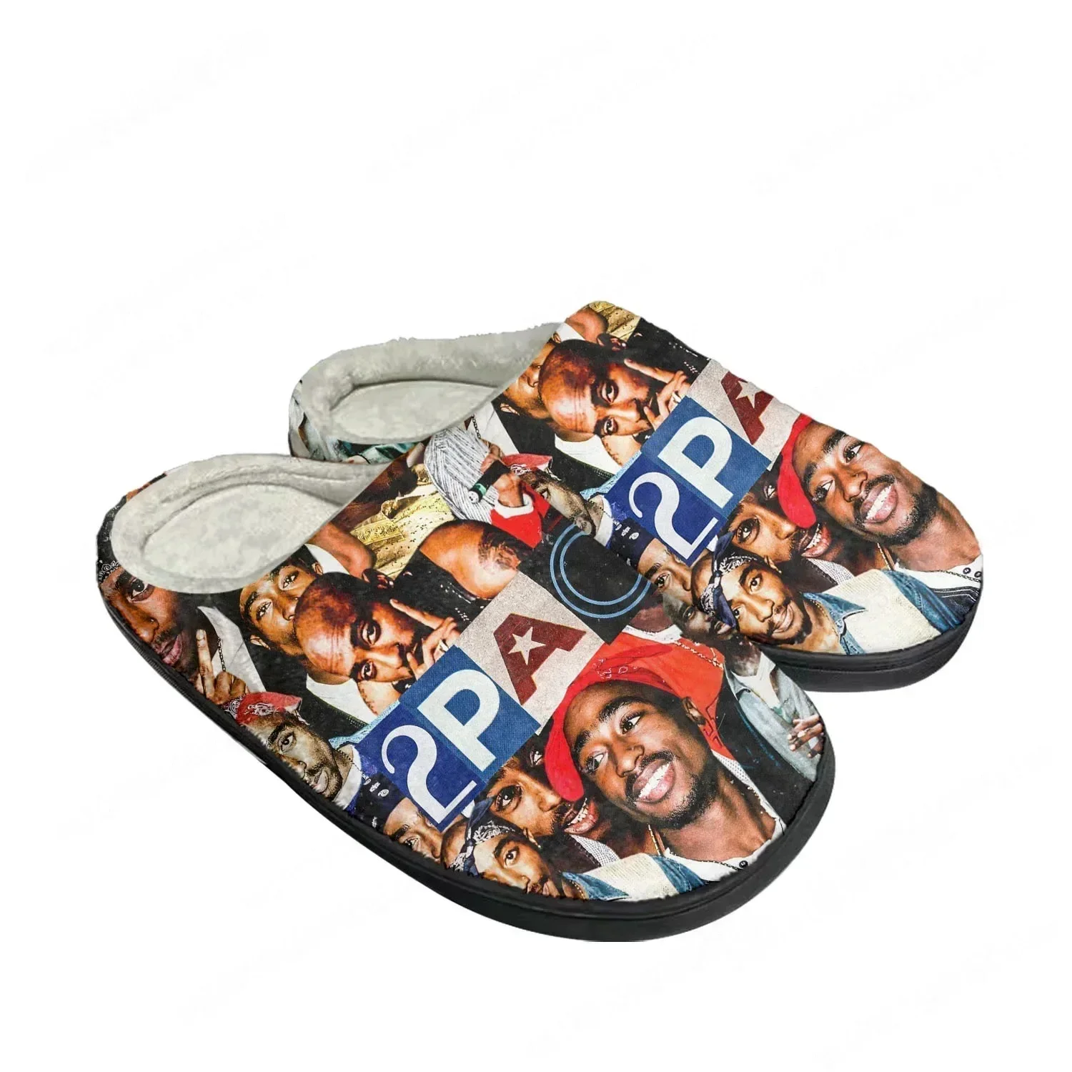 2Pac Hip Hop Rapper Tupac Pop  - Men Shoes Black ulasan dan harga
