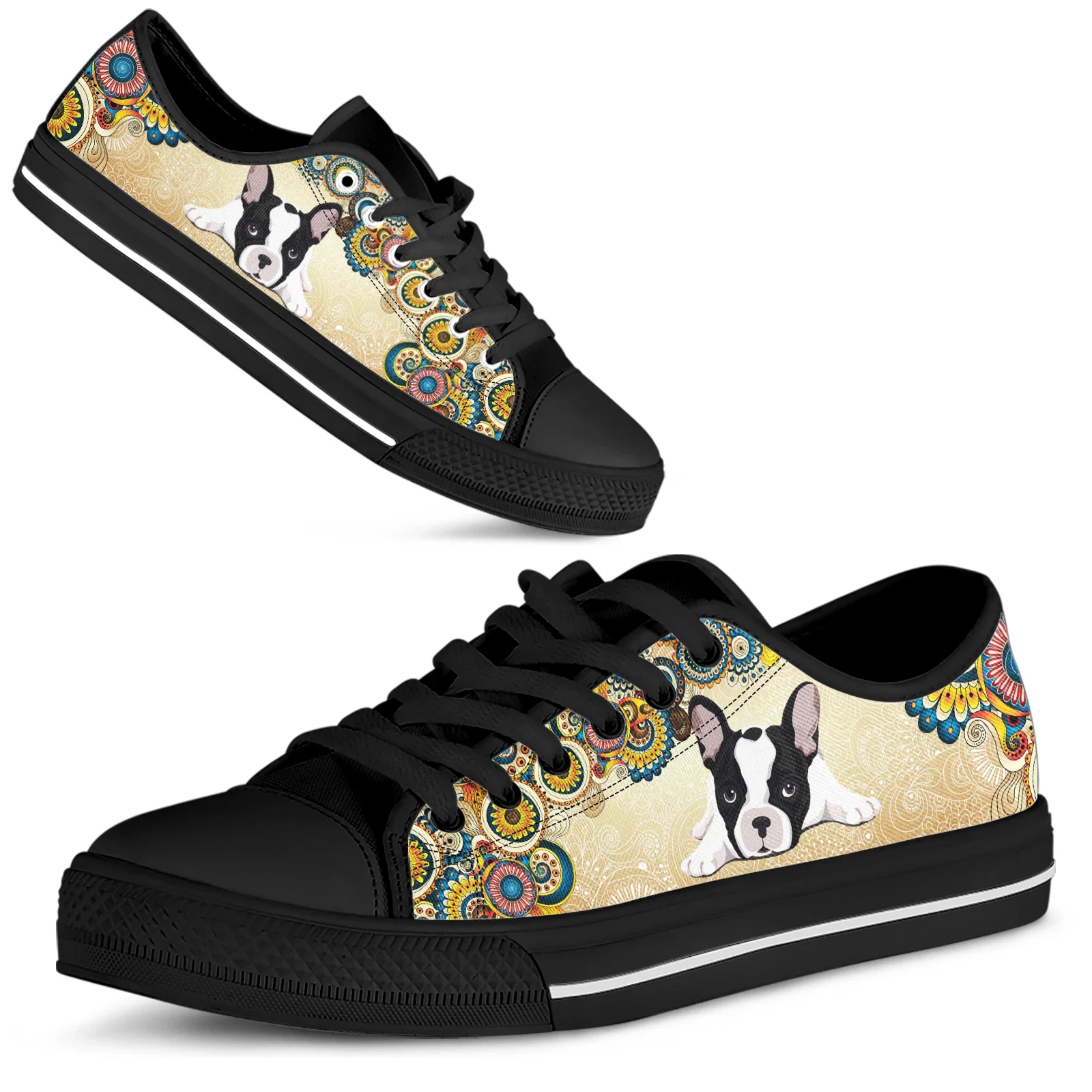 Sepatu Motif Boston Terrier Me - Men Shoes Red ulasan dan harga