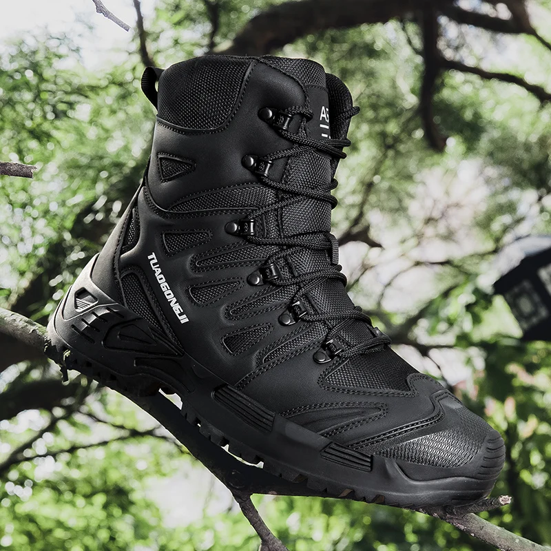 Sepatu Bot Taktis Hiking Luar  - Men'S Shoes No Laces ulasan dan harga