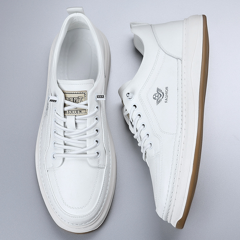 Sepatu Kulit Sapi Musim Semi M - Men Shoes White Colour ulasan dan harga