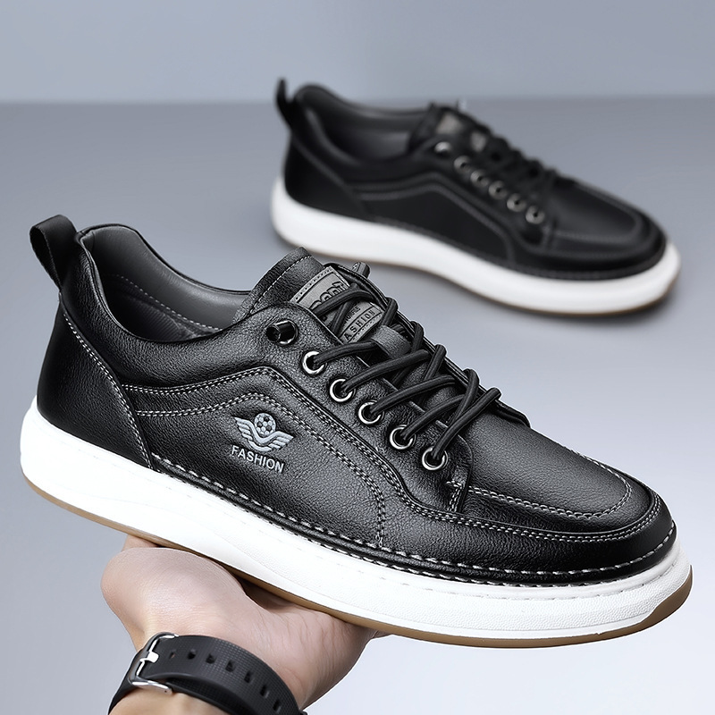 Sepatu Kulit Sapi Musim Semi M - Men Shoes White Colour ulasan dan harga